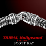 SPIRAL DOBERMAN WEAVE Scott Kay Silver Mens Bracelet