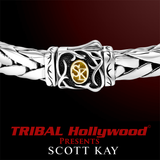 EQUESTRIAN Woven Silver Scott Kay Mens Sterling Bracelet