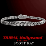 KODIAK Tapered Edge Thin Width Scott Kay Sterling Silver Bracelet