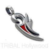 Mens Jewelry Phenix Necklace Pendant Red