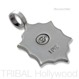Bico Ai Qing Love Chinese Word Symbol Mens Necklace Pendant Back Side