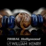 William Henry ENLIGHTENMENT Tibetan Agate Bracelet with Blue Sodalite