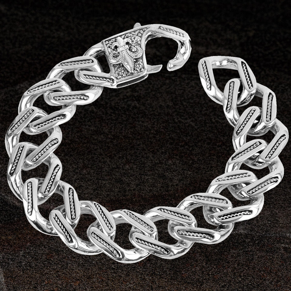 Curb link mens bracelet Clearance