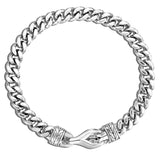 John Hardy Mens Asli Curb Link Bracelet in Silver Top View