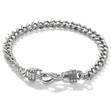 John Hardy Mens Asli Classic Chain Curb Link Bracelet 7MM in Silver