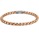 John Hardy Mens Bronze Box Link Thin Width Bracelet