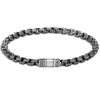 BACKSTAGE DARK Men's Franco Link Chain in Oxidized Stainless Steel