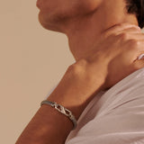 John Hardy Mens Classic Chain Silver Bracelet with Carabiner Clasp