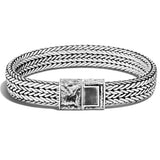 John Hardy Mens Rata Bracelet with Volcanic Textured Clasp