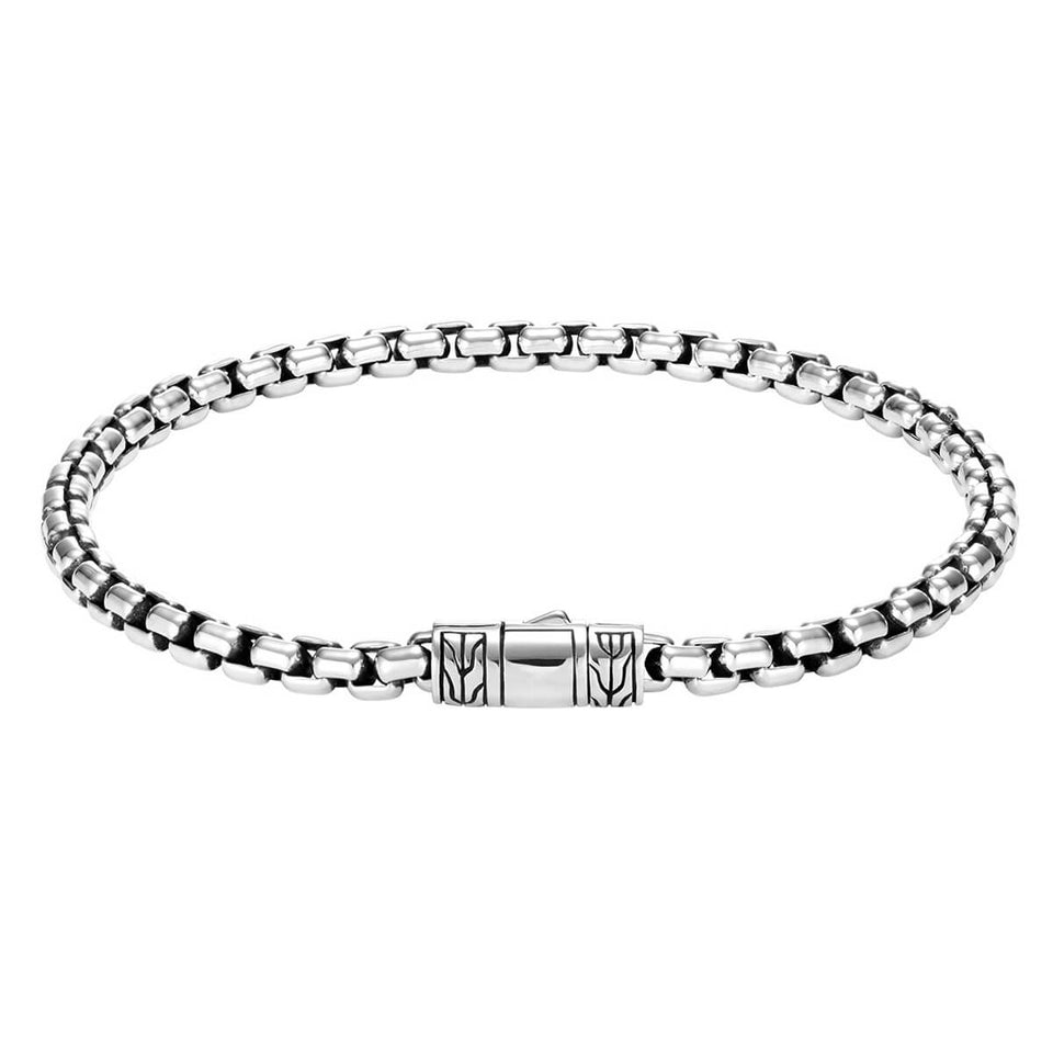 John Hardy Classic Chain Collection Box Chain Bracelet in Sterling Sil –  Day's Jewelers