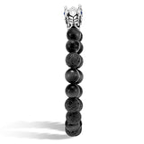 John Hardy Mens Legends Naga Dragon Lava and Eagle Eye Stone Bead Bracelet
