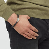 John Hardy Mens Legends Naga Dragon Lava and Eagle Eye Stone Bead Bracelet