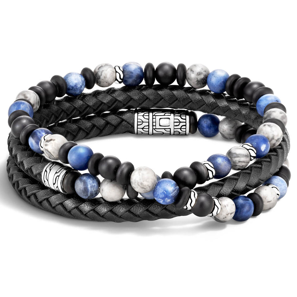 John hardy men's best sale beaded bracelet