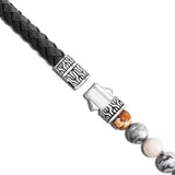 Triple Wrap Bead and Leather Bracelet by John Hardy - Clasp