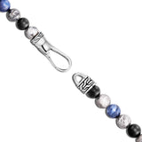 Sodalite Jasper and Onyx Bead Bracelet by John Hardy - Hook Clasp