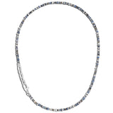 John Hardy Mens Transformable Multi-Wrap Silver and Bead Hybrid Bracelet and Necklace - Unwrapped