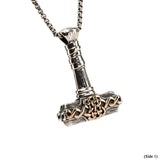 Petrichor THORS HAMMER Mjolnir Pendant Necklace by Keith Jack - Front Side