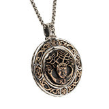 Bronze and Silver CERNUNNOS Reversible Spinner Pendant Necklace from Petrichor by Keith Jack - Bronze Side