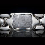William Henry RETRO METEORITE Heavy Duty Silver Link Bracelet for Men