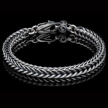 William Henry VULPINE BRACELET Sterling Silver Mens Foxtail Link Bracelet