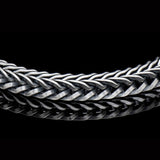 William Henry VULPINE BRACELET Sterling Silver Mens Foxtail Link Bracelet - Close-up