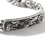 John Hardy Mens Legends Naga Dragon Station Bracelet in Sterling Silver - Close-up