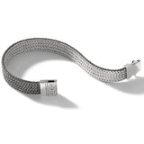 John Hardy Mens Reversible Bracelet in Black Rhodium and Sterling Silver - Alternate View