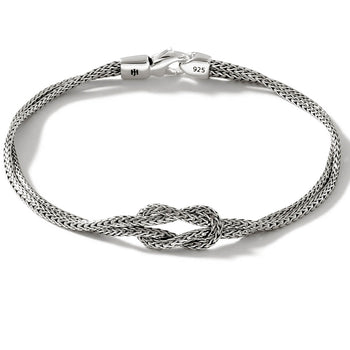 Men's Thin Silver Bracelet
