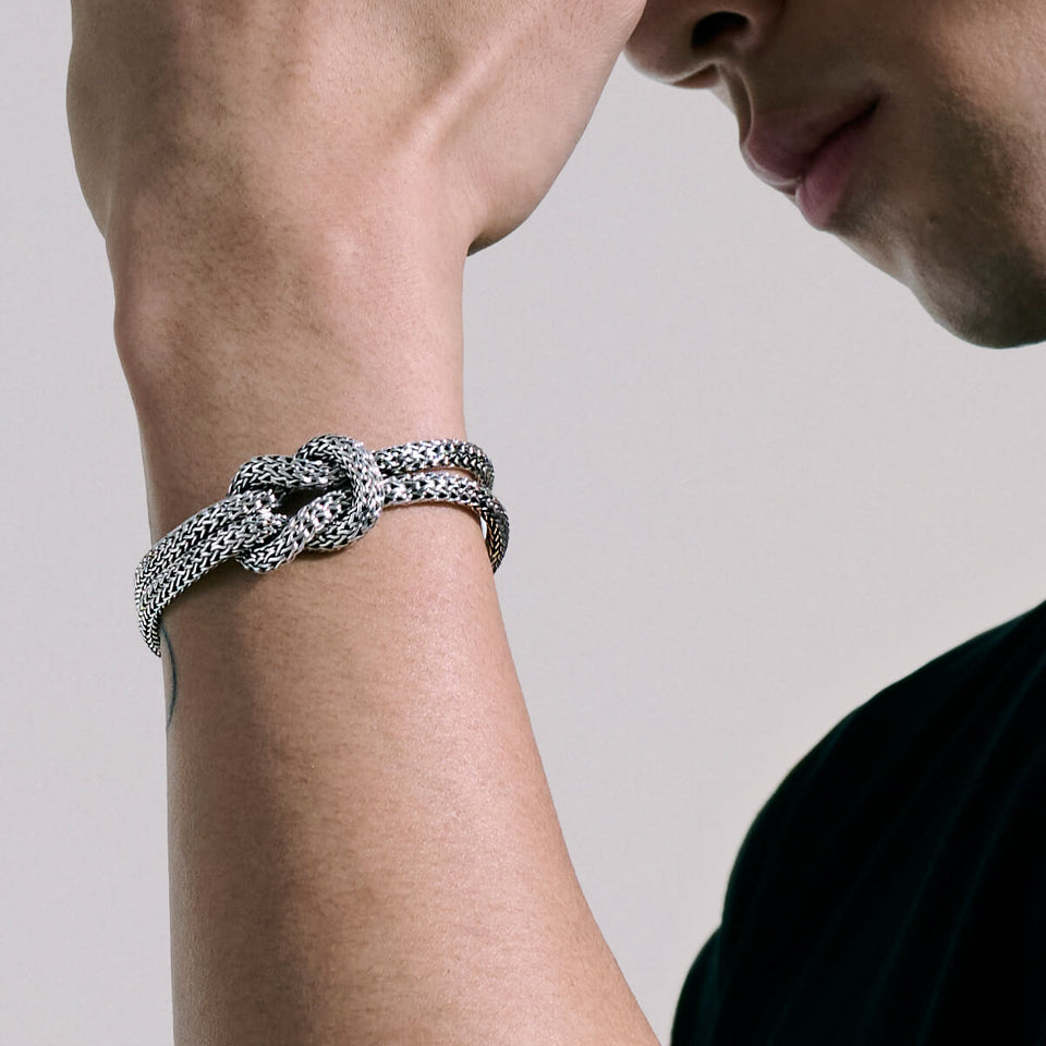 Mens on sale knot bracelet