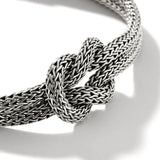 John Hardy Mens Manah Knot Classic Link 5mm Sterling Silver Bracelet - Close-up