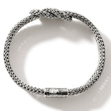John Hardy Mens Manah Knot Classic Link 5mm Sterling Silver Bracelet - Top View