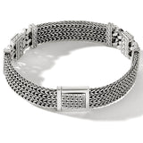 John Hardy Mens Lapis Lazuli Inlay Rata Link Bracelet in Sterling Silver - Back Side