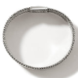 John Hardy Mens Rata Link 12mm Wide Bracelet in Silver and 14k Gold - Top View