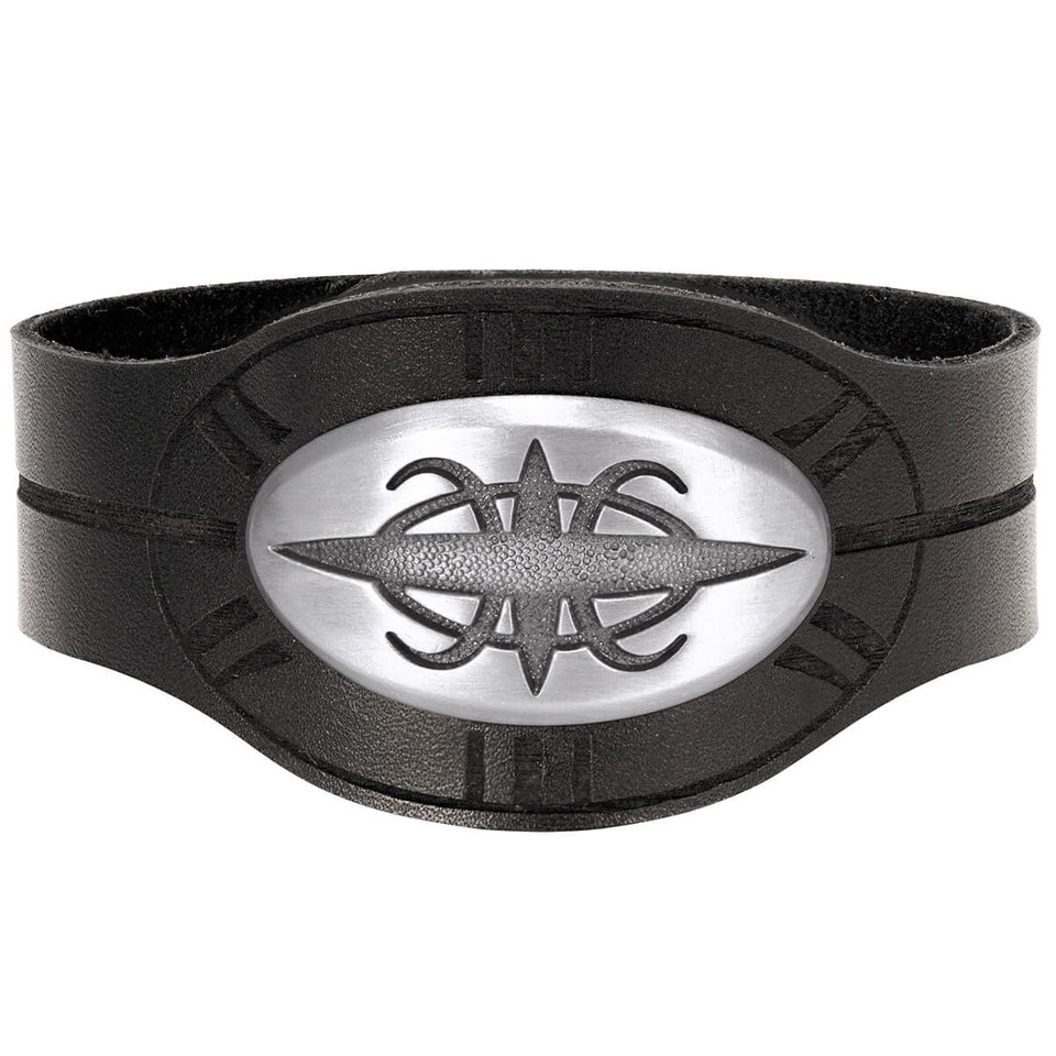 CHIRO Leather Wrist Cuff Bracelet