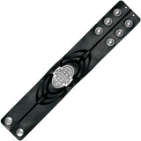 PYRRUS Leather Wrist Cuff Bracelet - Flat View