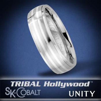 JOINED UNITY Ring SK Cobalt Men's Wedding Band by Scott Kay