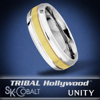 SOLE UNITY Ring SK Cobalt Men's Wedding Band by Scott Kay