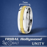 SOLE UNITY Ring SK Cobalt Men's Wedding Band by Scott Kay