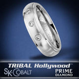 PRIME TRIPLE DIAMOND Ring SK Cobalt Men's Wedding Band by Scott Kay