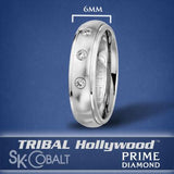 PRIME TRIPLE DIAMOND Ring SK Cobalt Men's Wedding Band by Scott Kay