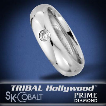 PRIME DIAMOND Ring SK Cobalt Men's Wedding Band by Scott Kay