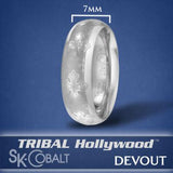 ROYAL CROSS DEVOUT Ring SK Cobalt Men's Wedding Band by Scott Kay