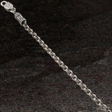 Konstantino ROUND LINK CHAIN Medium Sterling Silver Mens Necklace Chain
