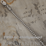 Konstantino BOX LINK CHAIN Medium Sterling Silver Mens Necklace Chain