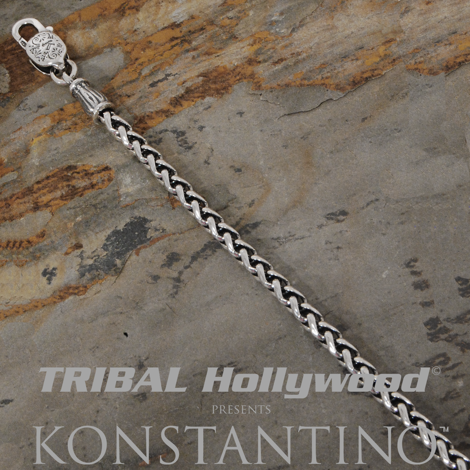 Konstantino WHEAT CHAIN Sterling Silver Mens Necklace Chain