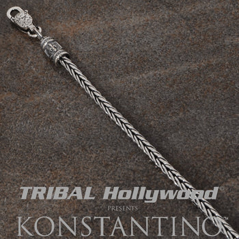 Konstantino LARGE HERRINGBONE Sterling Silver Mens Necklace Chain