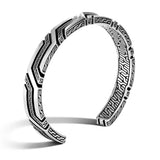Classic Chain Silver Cuff Bracelet by John Hardy - Side View