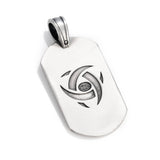 SUISEI Voyager Spirit Mens Dog Tag Pendant by Bico Australia - Back Side