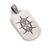 BEDWANG World Turtle Mens Tribal Dog Tag Pendant by Bico Australia