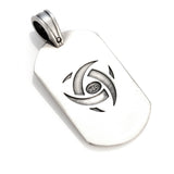 BEDWANG World Turtle Mens Tribal Dog Tag Pendant by Bico Australia - Back Side